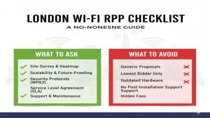A No-Nonsense RFP Checklist for London Wi-Fi Installations (What to Ask, What to Avoid)