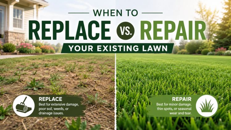 When to Replace Versus Repair Your Existing Lawn