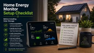 Home Energy Monitor Setup Checklist Before Installing Solar Storage