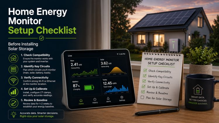 Home Energy Monitor Setup Checklist Before Installing Solar Storage 1 Home Energy Monitor Setup Checklist Before Installing Solar Storage